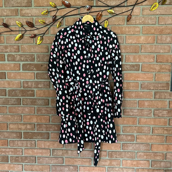 Polka-dot detailed trench style by Donna Rae size 4 - Picture 1 of 9
